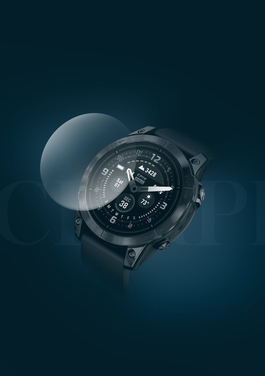 Smarwatch met glasbeschermer zichtbaar boven horloge, bescherming is vanzelfsprekend