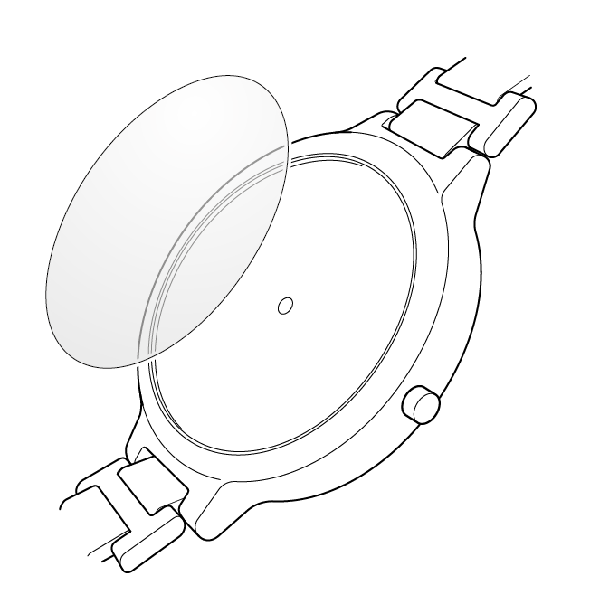 Schematic watch drawing with Chaperon protector
