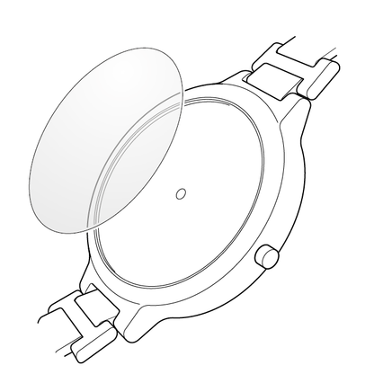 Schematic watch drawing with Chaperon protector