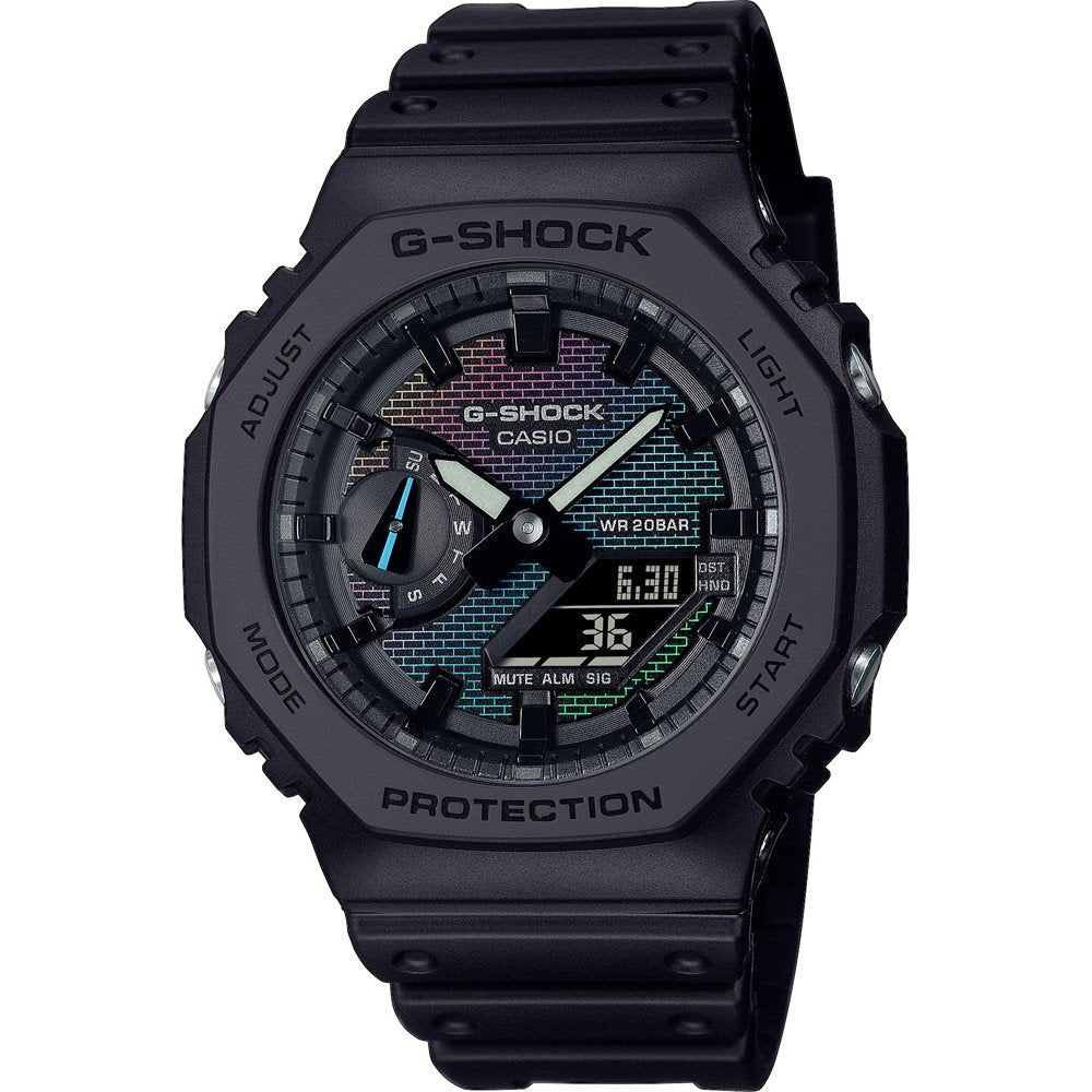 G-Shock Glasbeschermer voor Rainbow Brick Wall GA-2100RW