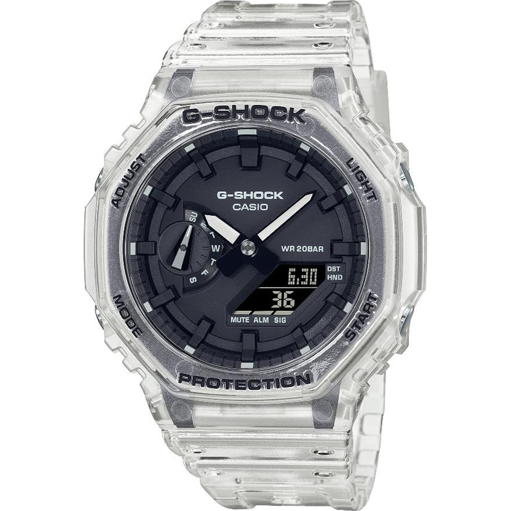 G-Shock Glasbeschermer voor Skeleton Series - White GA-2100SKE